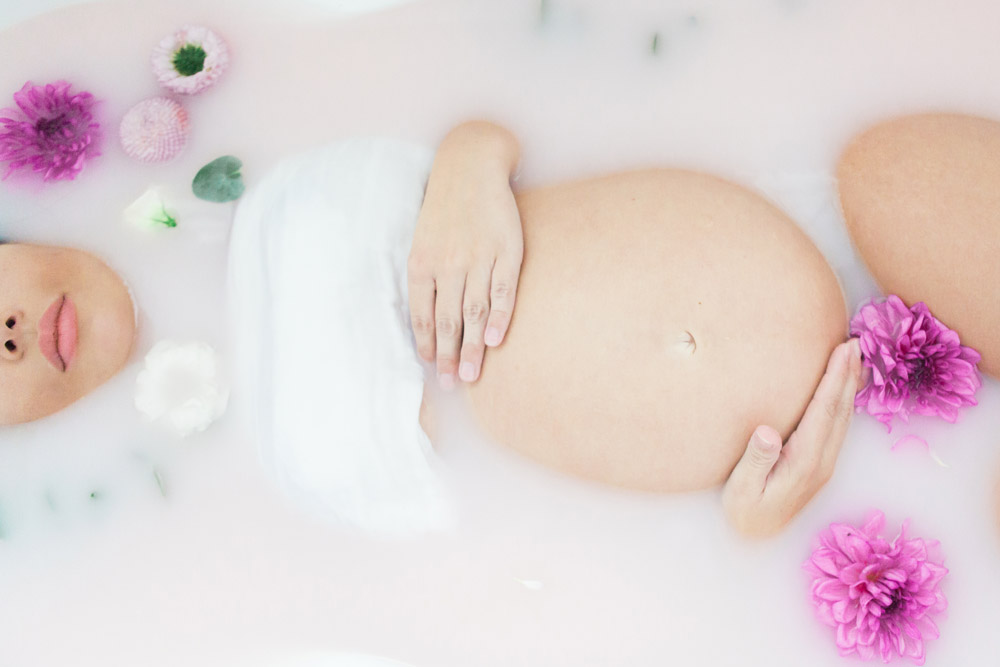 Maternity Photography Canberra, Milk Bath Photography Canberra, Milk bath session
